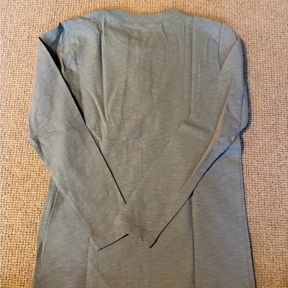 Bundle of Crewcuts Kids' Long Sleeve Tees - Green, Blue, and White (Size 6-7) - Picture 5 of 7